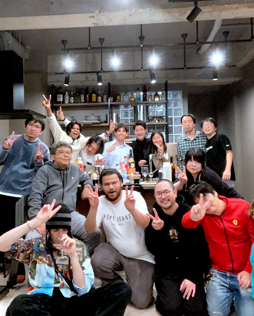 Employees in New Year Party